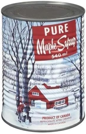 Pure Maple Syrup, Canada No 1 Medium,can 540ml Made in Canada Decacer