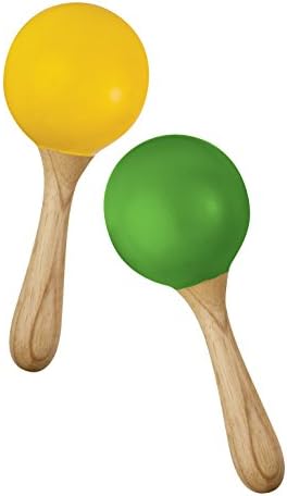 Green Tones 3765 Egg Shaker Handle Maracas, inch Green Tones