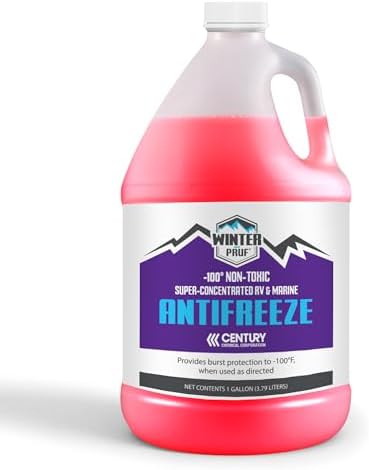 WINTER PRUF® Antifreeze - Trusted OEM Supplier | Non-Toxic, Alcohol-Free | Safe for RVs and Marine | Made in USA | Burst Protection to -100°F WINTER PRUF