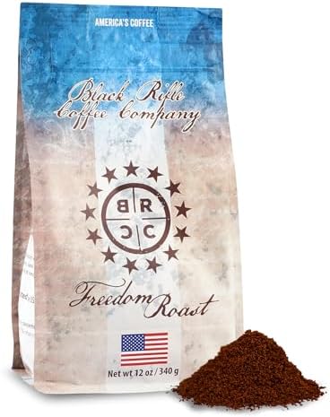 Black Rifle Coffee Company Vintage Roast, Medium Roast Ground Coffee, 12 OZ Bag Black Rifle Coffee Company