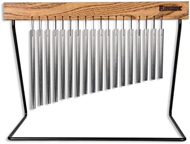 TreeWorks Chimes Medium Top Bar Chime — Made in U.S.A. — for Percussion Tables, Desks, Classroom Music, Meditation or Yoga, Includes Powder Coated Metal Stand (TRE421) TreeWorks Chimes