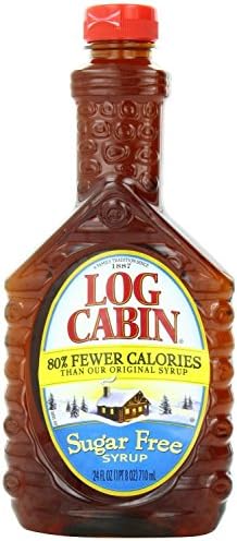 Log Cabin Sugar Free Syrup 24 oz Bottles (2 Pack) Log Cabin