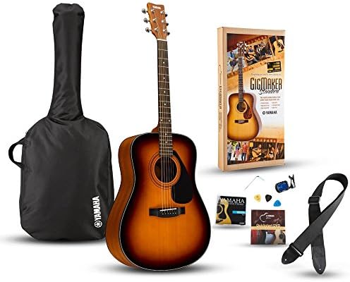 Yamaha GigMaker Standard Acoustic Guitar w/ Gig Bag, Tuner, Strap and Picks - Sunburst Yamaha