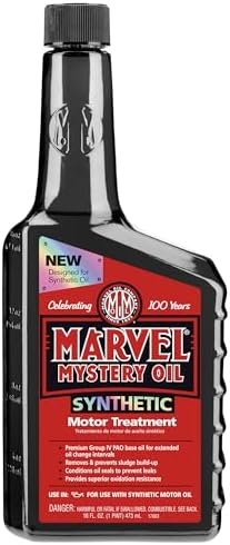 Синтетическая добавка к маслу Marvel Mystery Oil 53835, устраняющая загрязнения и предотвращающая утечки, 473 мл Marvel Mystery Oil