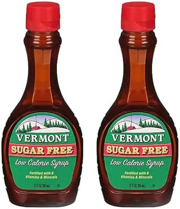 Maple Grove Farms Vermont Sugar Free Syrup, 12 Fl Oz (Pack of 2) Maple Grove Farms