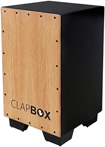 Flow Graphic Cajon Walnut wood (H:50 W:30 L:30) - 3 Internal Snares (Beige) Clapbox