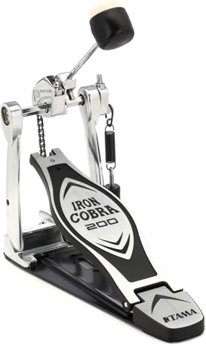 Педаль для бас-барабана Tama HP200P Iron Cobra 200, с пружинным одноцепным механизмом Power Glide Tama