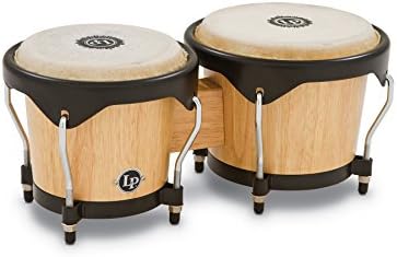 Бонги Latin Percussion LP601NY-AW LP City, натуральные, 7 дюймов, из дерева Сиамский дуб, черная фурнитура Latin Percussion