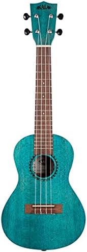 Watercolor Meranti Collection, 4-String Ukulele, Right, Blue, Concert (KA-MRT-BLU-C) Kala Brand Music Co.