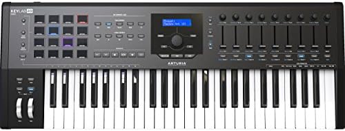 MIDI-клавиатура Arturia KeyLab 49 MkII с полувзвешенной механикой, 49 клавишами, USB, 9 фейдерами, программным обеспечением ARTURIA