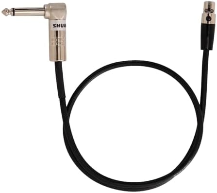 Shure WA304 2' Instrument Cable, 4-Pin Mini Connector (TA4F) with Right-Angle 1/4" Connector Shure