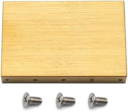 SAPHUE Height Sustain Brass Block for Tremolo System 50x8MM Fit FR Special Tremolo System Bridge (32MM) SAPHUE