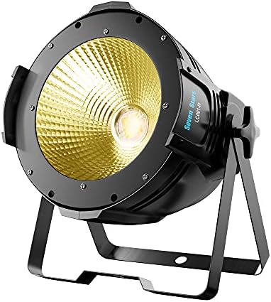 SevenStars 100W Stage Light Warm White & Cool White, COB Par Light LED Stage Spotlight DMX DJ Lights Par Wash Light Strobe Light for Church, Concert, Photo Studio, Wedding, Live Show Seven Stars