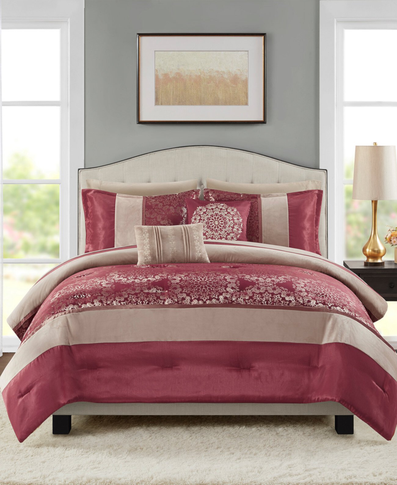 Samara 9-Pc. Comforter Set, California King, Exclusively at Macy’s JLA Home