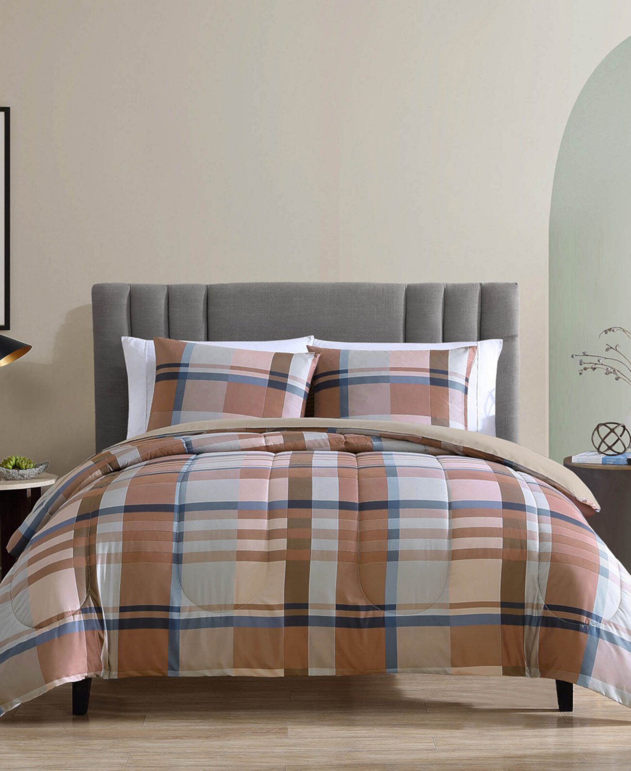 Harper Plaid 3-Pc. Comforter Sets, Exclusively at Macy’s Hallmart Collectibles