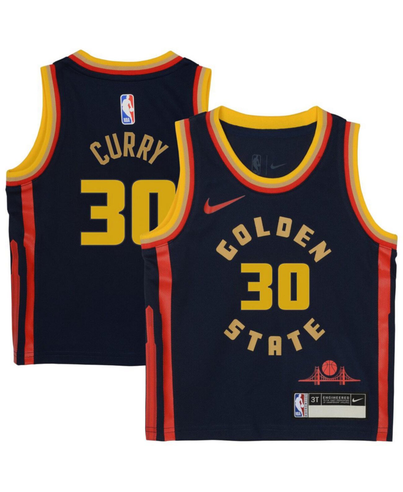 Детская майка для игры Stephen Curry из коллекции Golden State Warriors 2024/25 Swingman, City Edition от Nike Nike