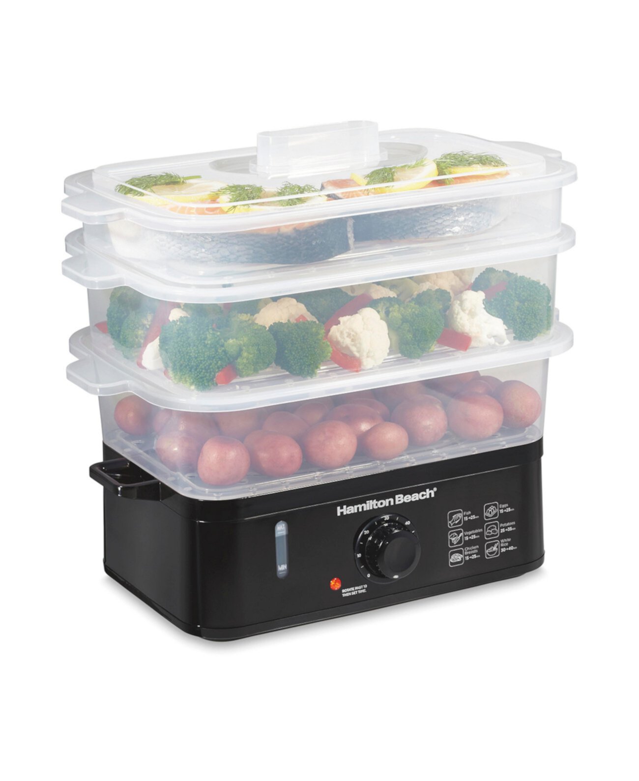 3-Tier Electric Food Steamer, 9.5 Quart Hamilton Beach