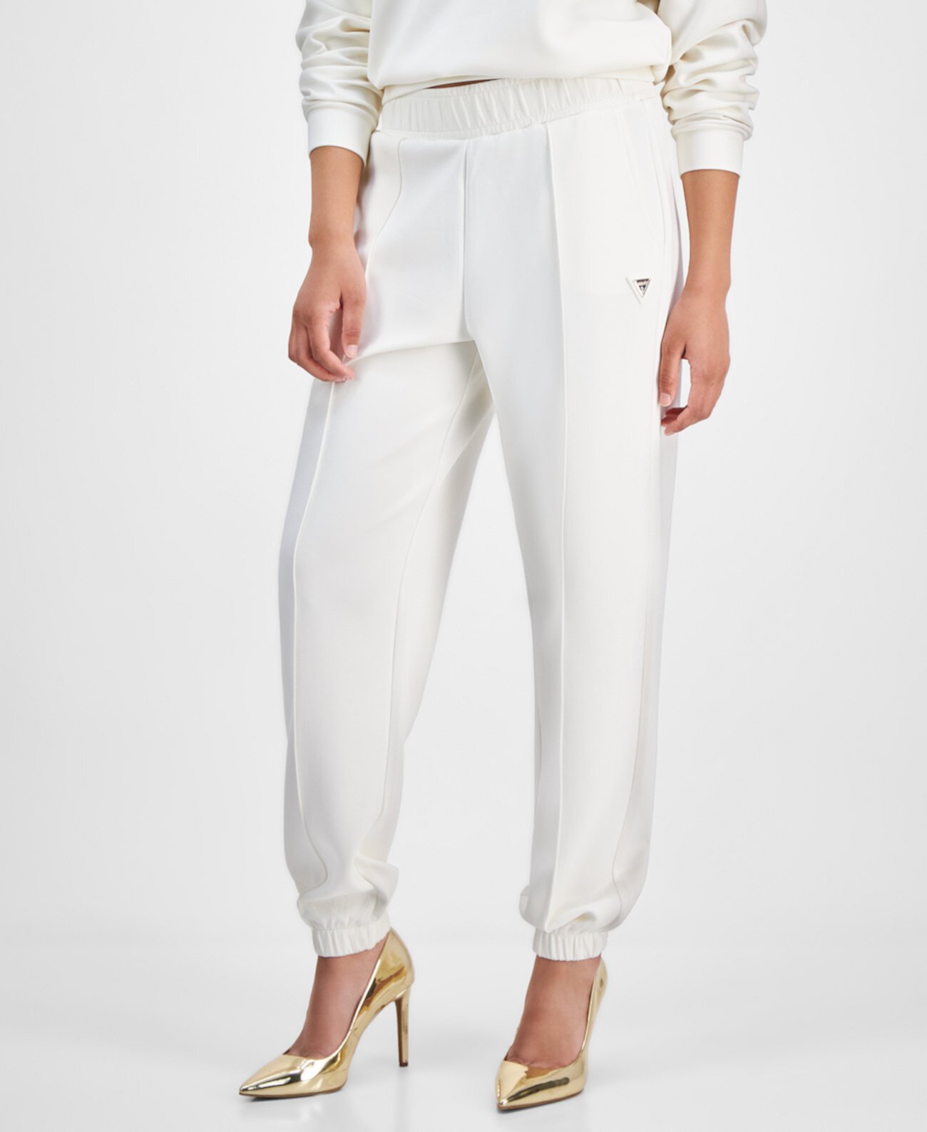 Women's Olympe Seam-Front Logo-Charm Jogger Pants Guess