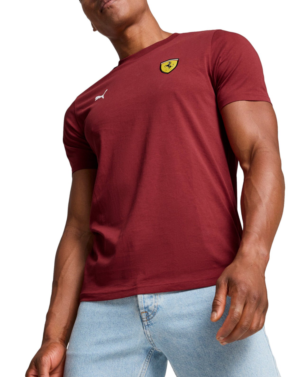 Men's Ferrari Race Colored Big Shield T-Shirt Puma