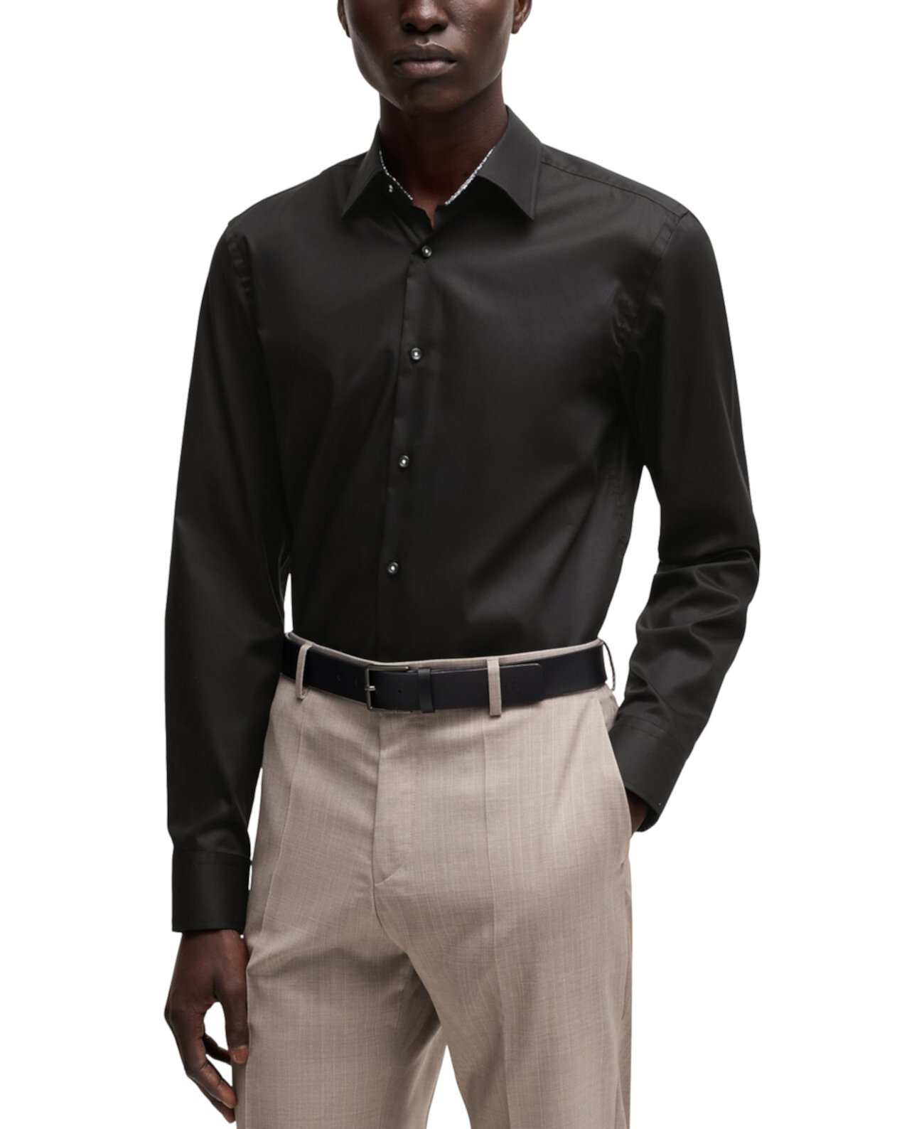 Men's Easy-Iron Slim-Fit Poplin Shirt Boss