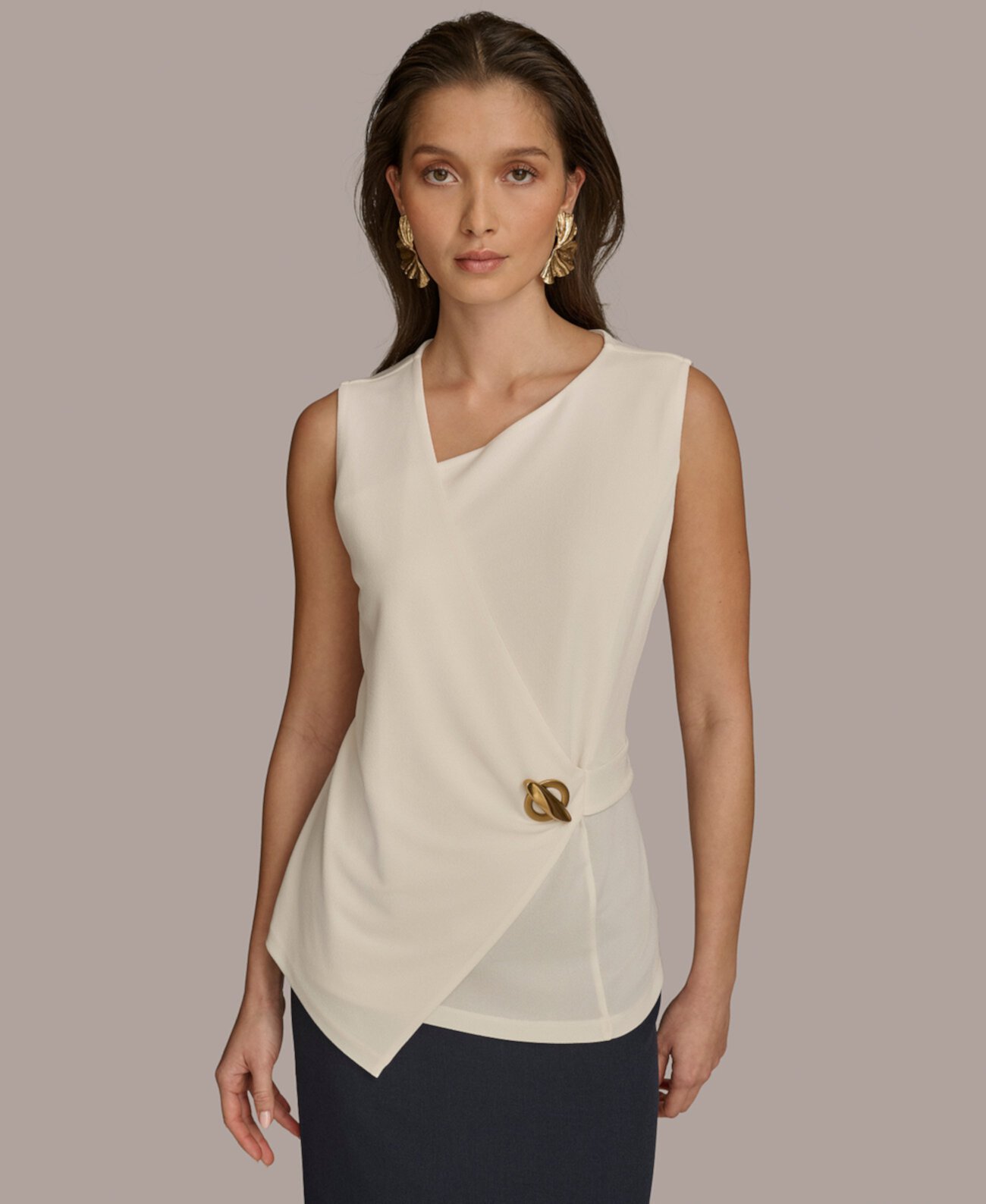 Women's Sleeveless Knit Top Donna Karan New York