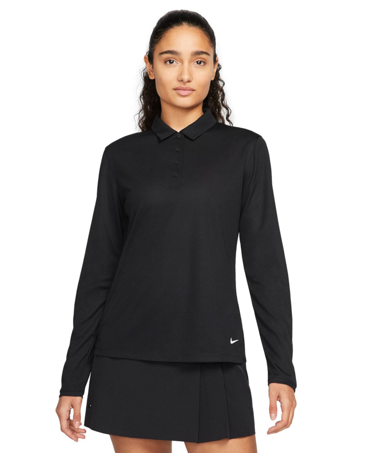 Женская длинная гольф-поло Nike Dri-FIT Victory с 4-кнопочной застёжкой из лёгкой материи Nike