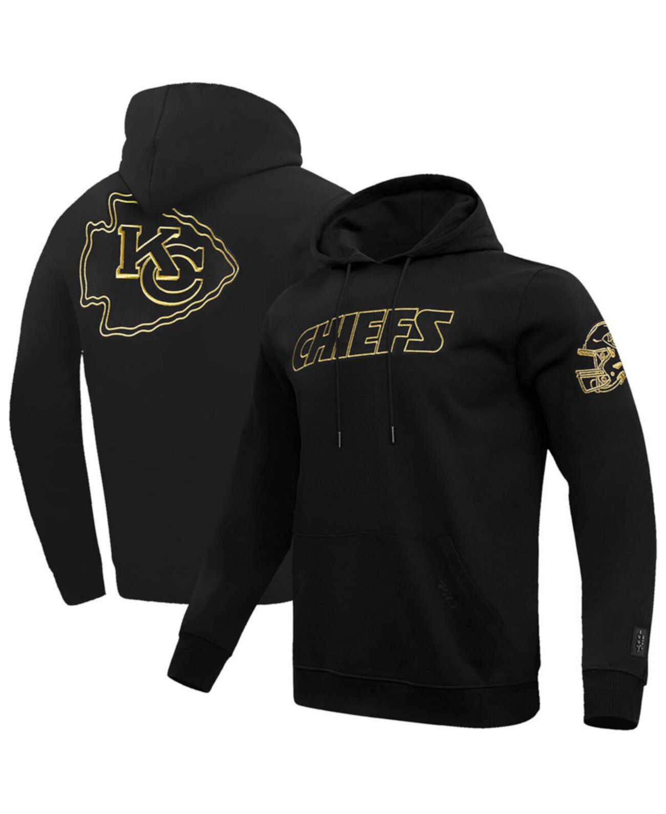 Men's Black Kansas City Chiefs Classic Chenille Pullover Hoodie Pro Standard