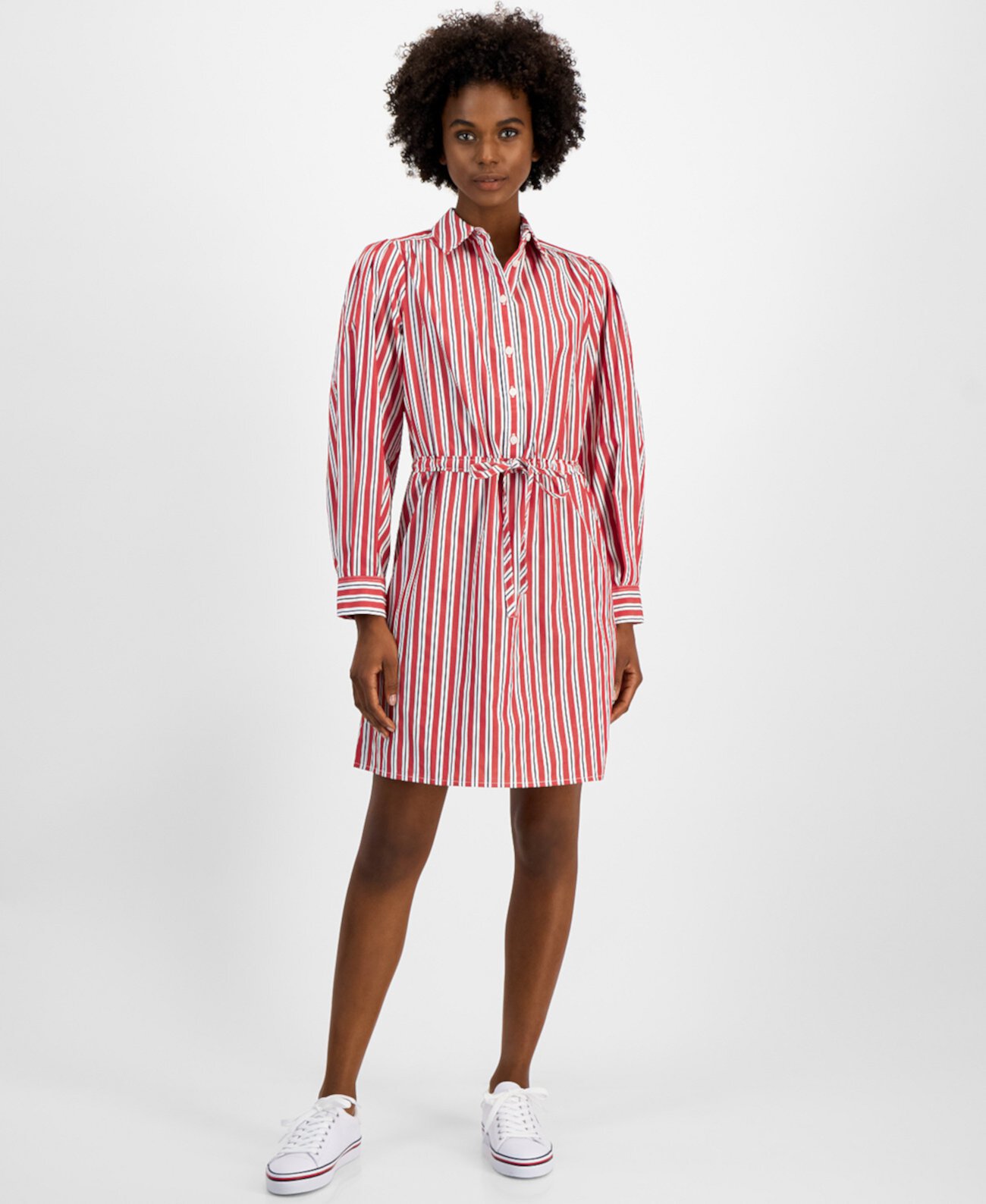 Women's Cotton Striped Shirtdress Tommy Hilfiger