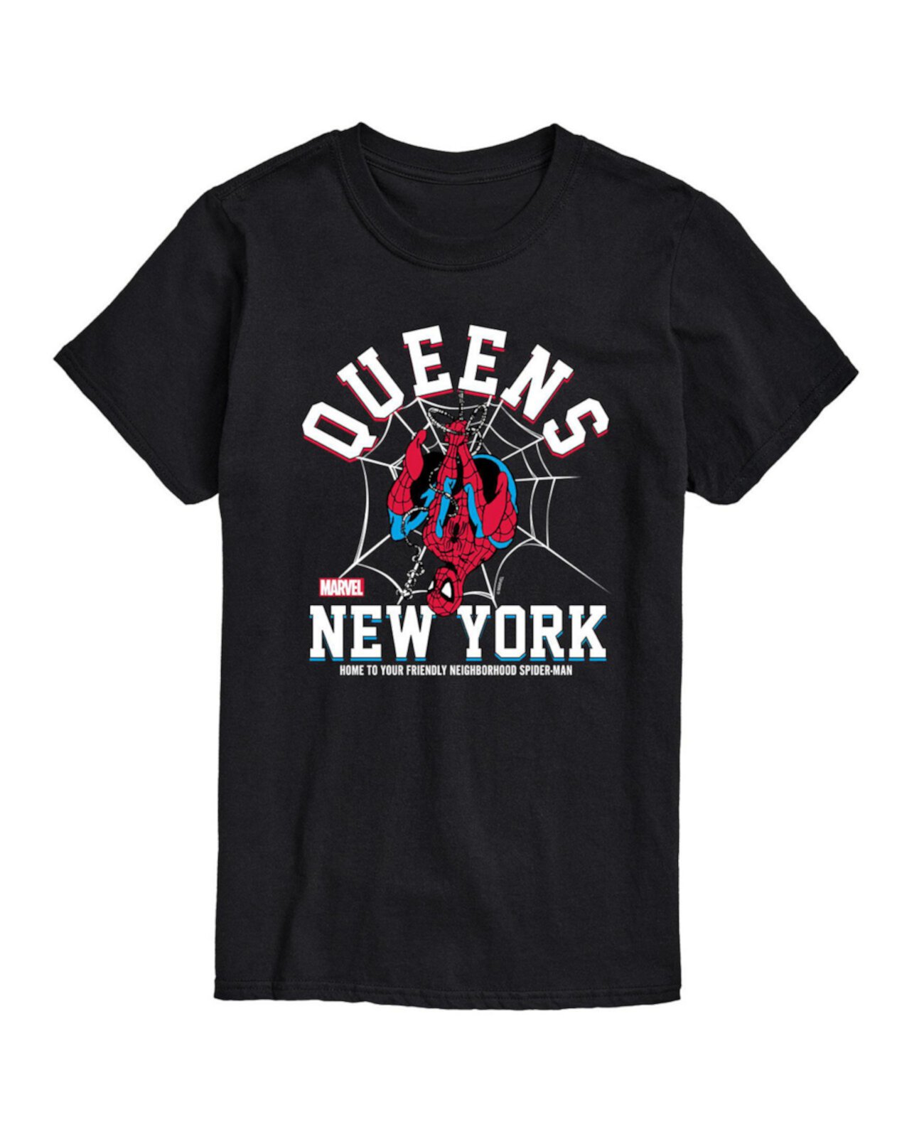 Men's Spider-Man Queens New York Short Sleeve T-shirt Airwaves