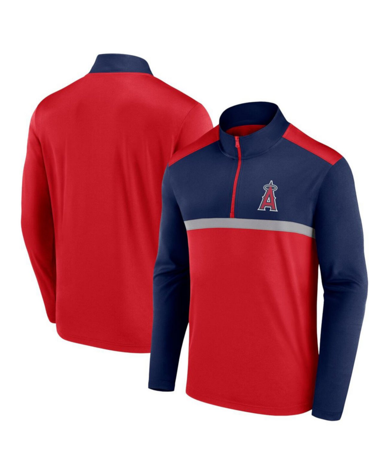 Men's Red Los Angeles Angels Unstoppable Quarter-Zip Top Fanatics