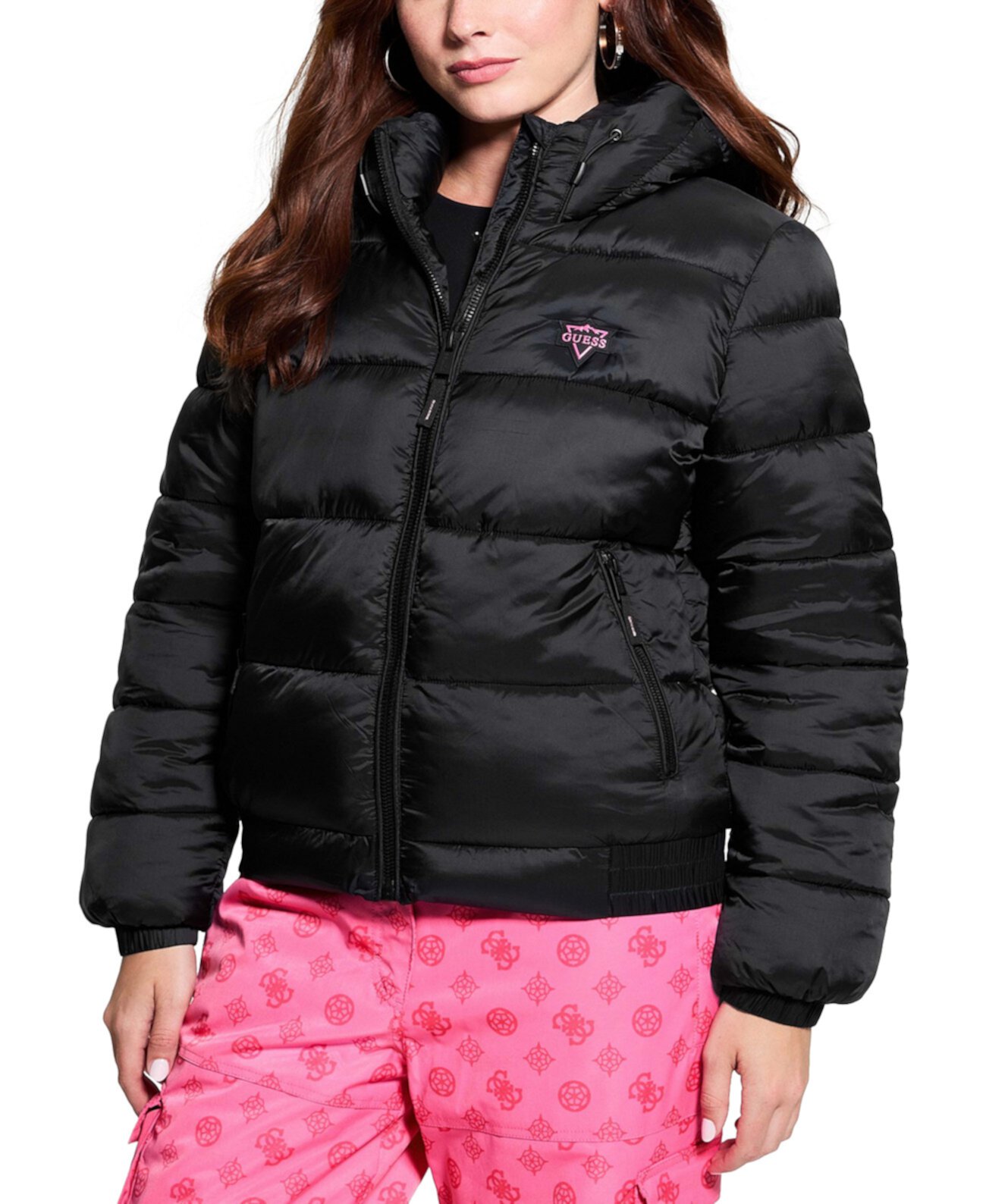 Women's Zip-Front Puffer Jacket Guess