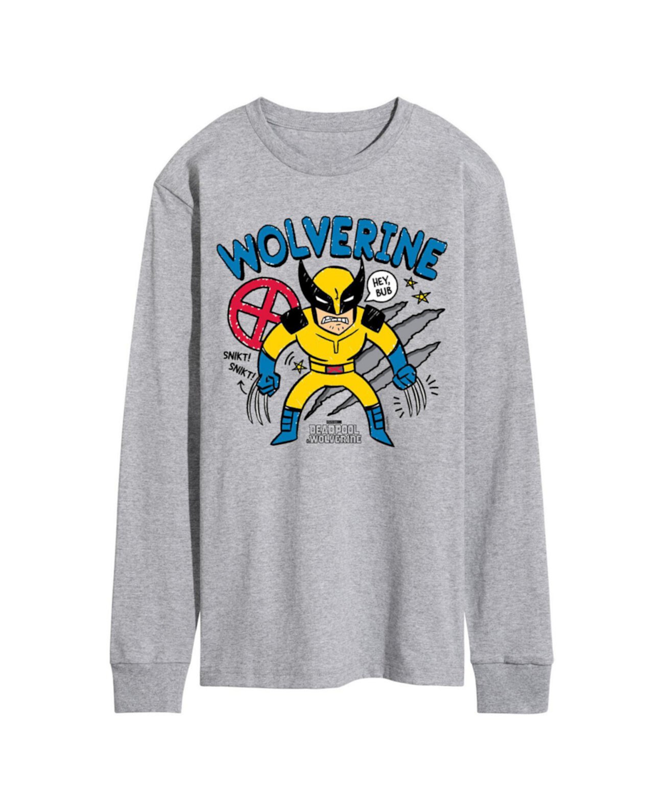 Men's Deadpool Wolverine Long Sleeve T-Shirt Airwaves