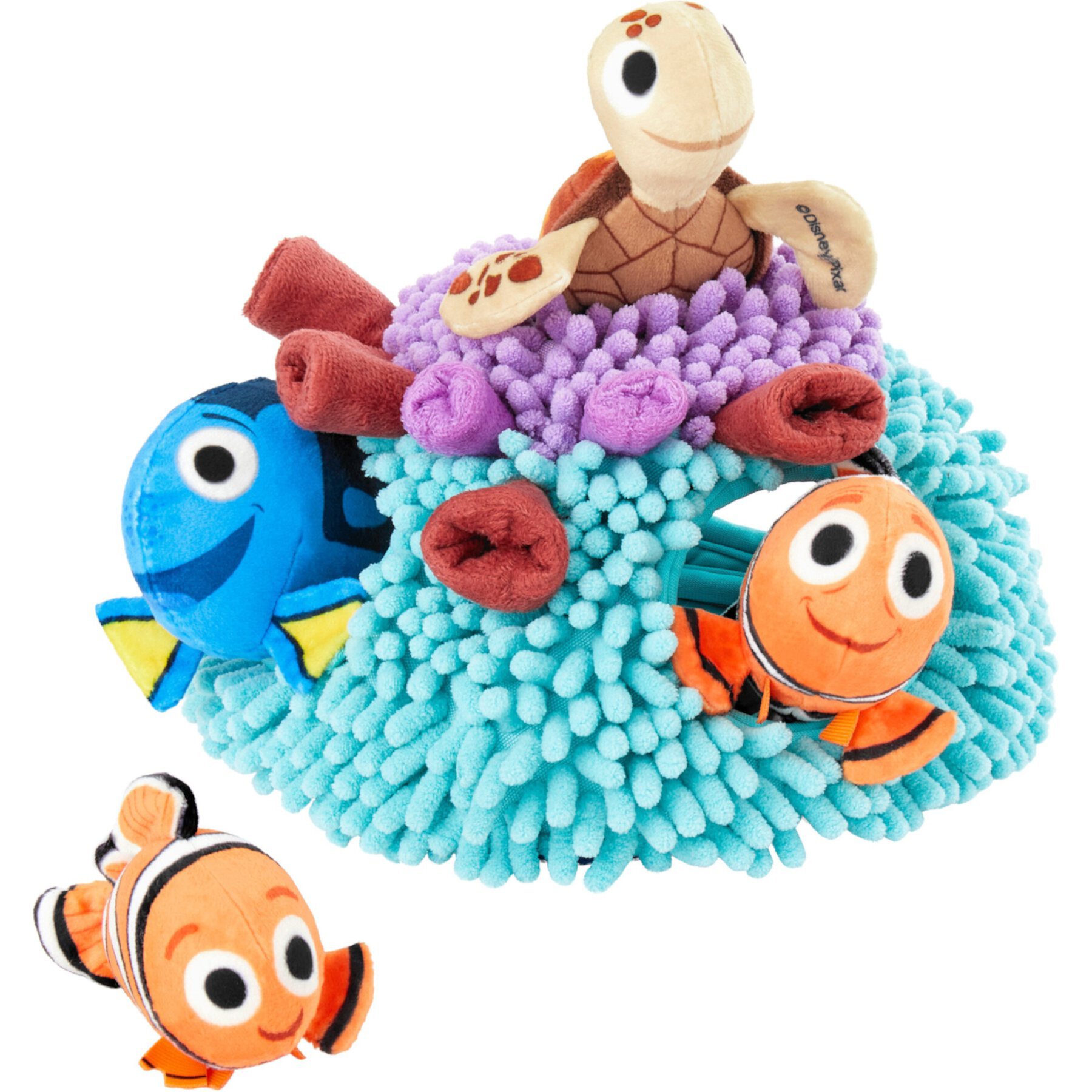 Pixar Finding Nemo's Anemone Hide & Seek Puzzle Plush Squeaky Dog Toy Pixar