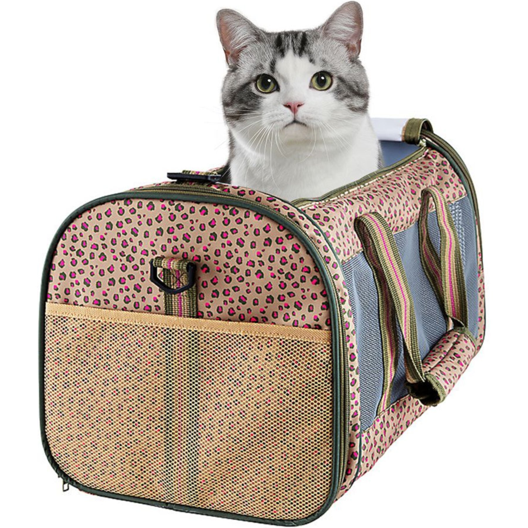 Jespet & GOOPAWS Soft-Sided Airline-Approved Travel Dog & Cat Carrier, Medium Jespet