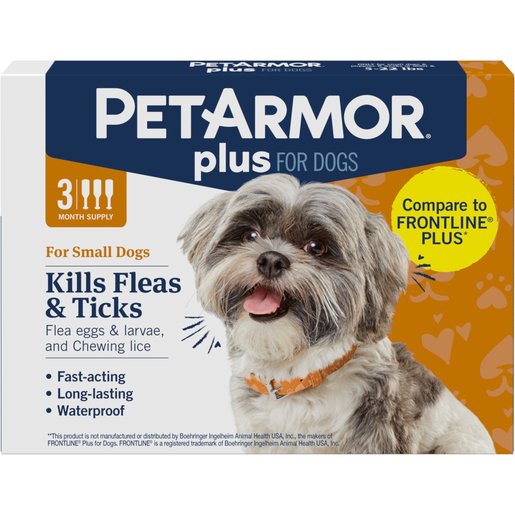 PetArmor Plus Flea & Tick Spot Treatment for Dogs, 45-88 lbs PetArmor