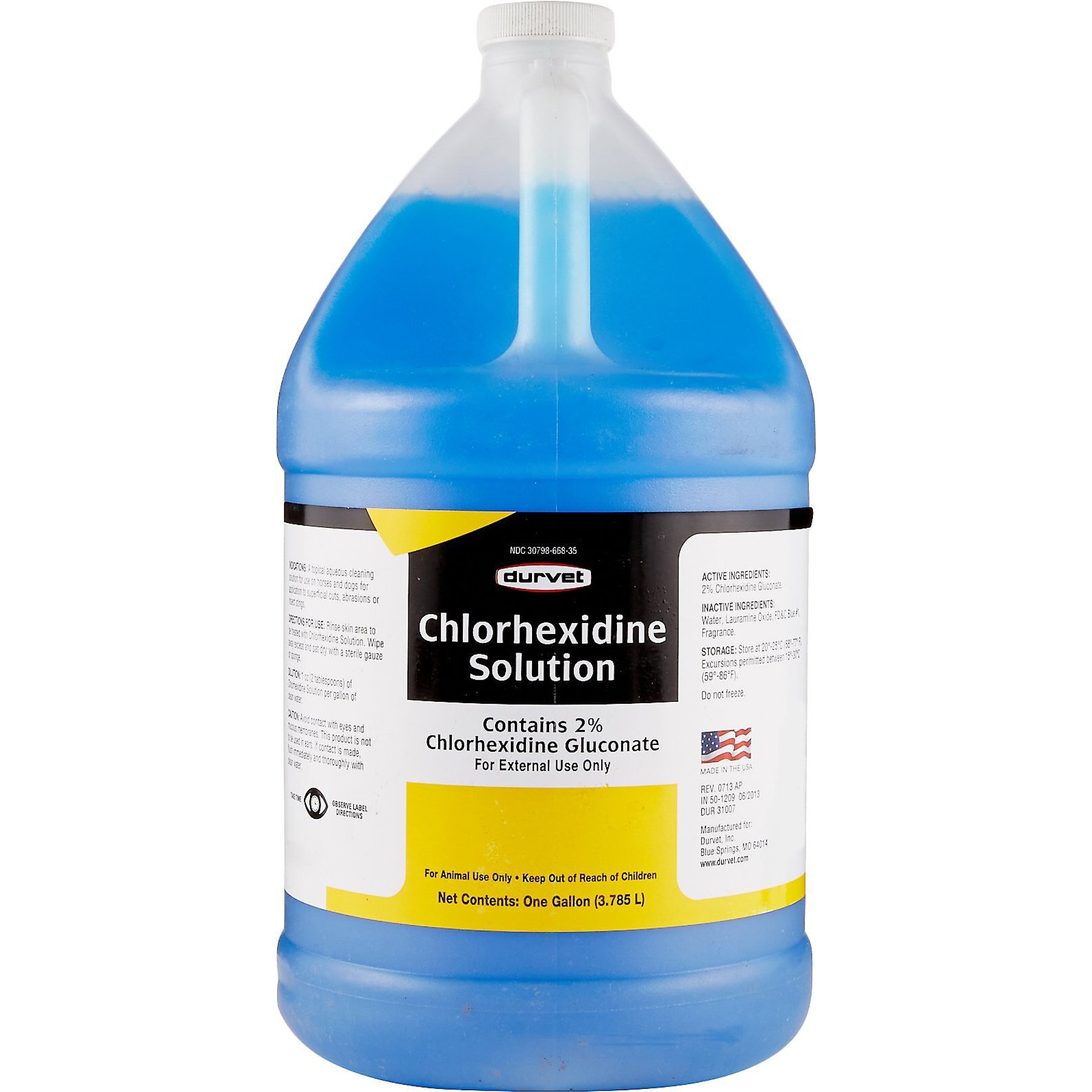 Durvet Chlorhexidine Solution Horse & Dog Antibacterial Wound Cleaner Durvet