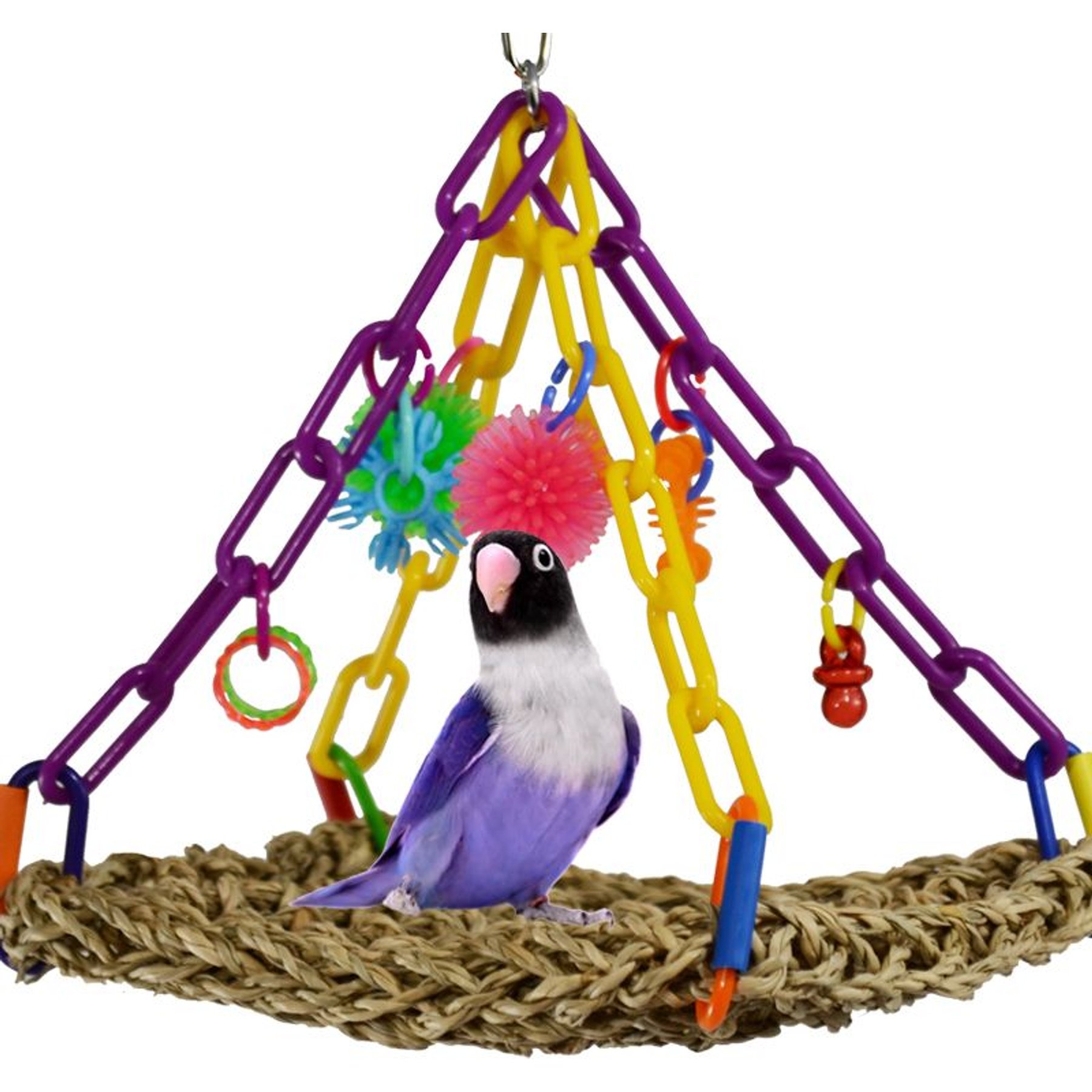 Super Bird Creations Flying Trapeze Bird Toy, Small Super Bird Creations