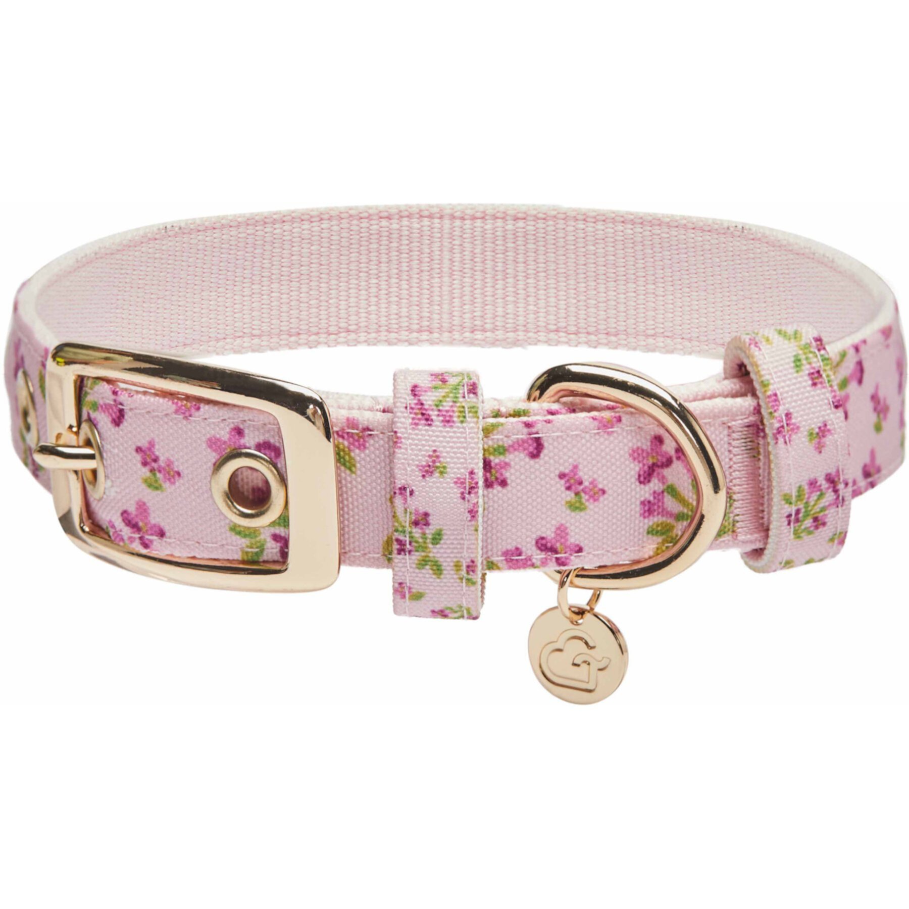 Dogs & Cats & Co. Lilac Flower Polyester Dog Collar Dogs & Cats & Co.