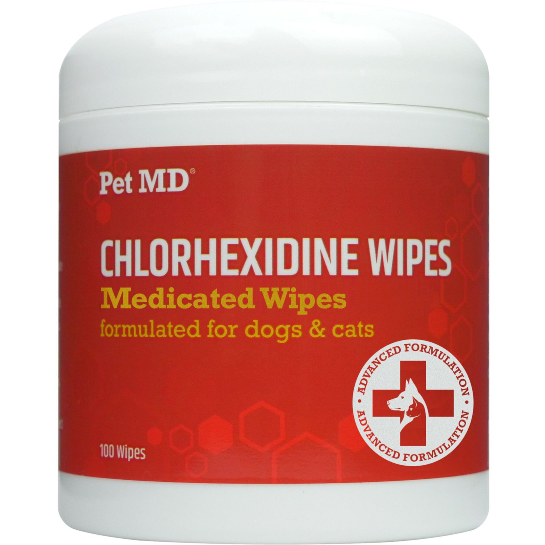 Pet MD Chlorhexidine Dog & Cat Wipes, 100 Count Pet MD