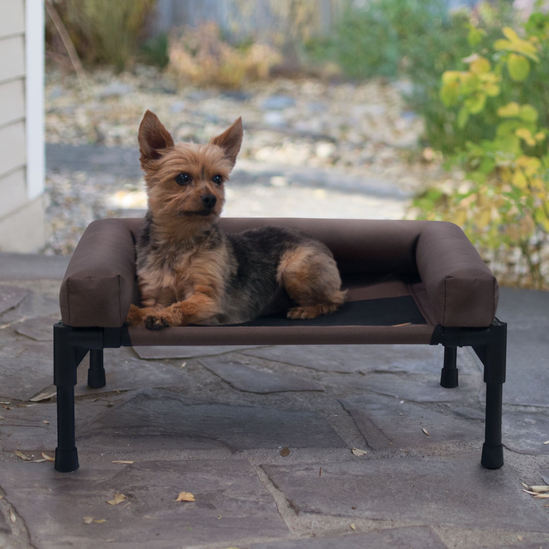 K&H Pet Products Original Bolster Pet Cot Elevated Dog Bed, Chocolate K&H Pet Products