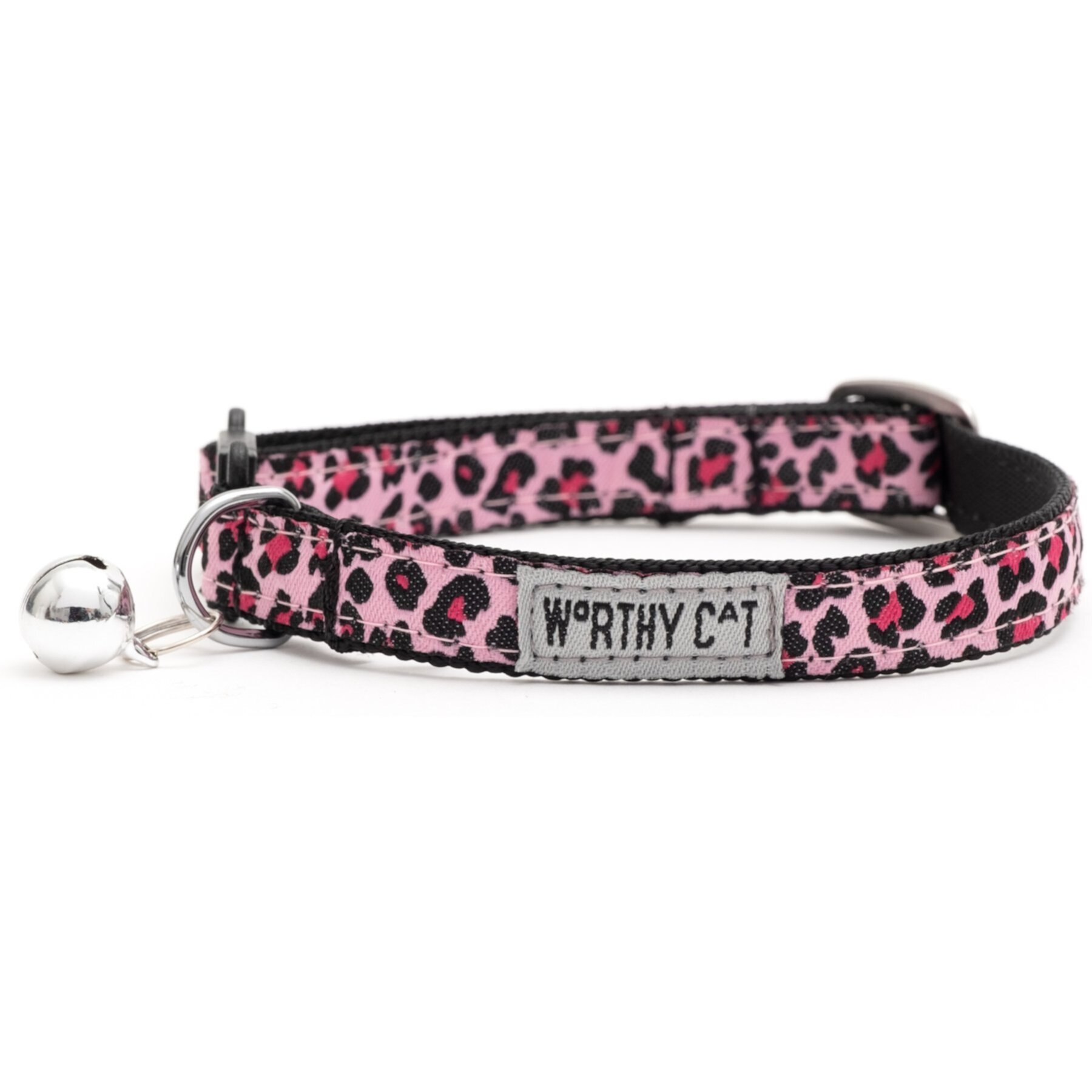 The Worthy Dog Leopard Cat Collar, One Size: One Size: 9 to 11-in neck, 1/2-in wide The Worthy Dog