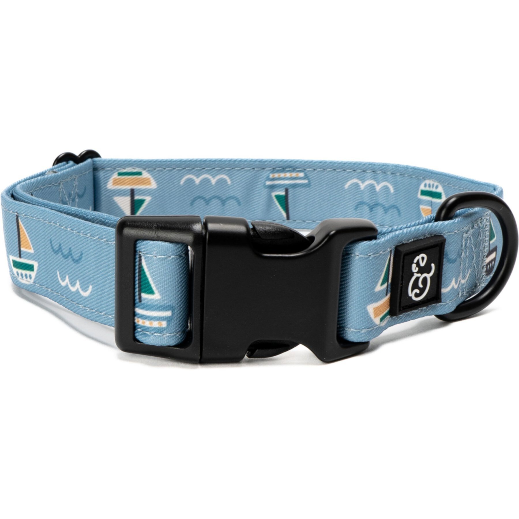 Lucy & Co. The Space Doodle Dog Collar, Navy Lucy & Co.