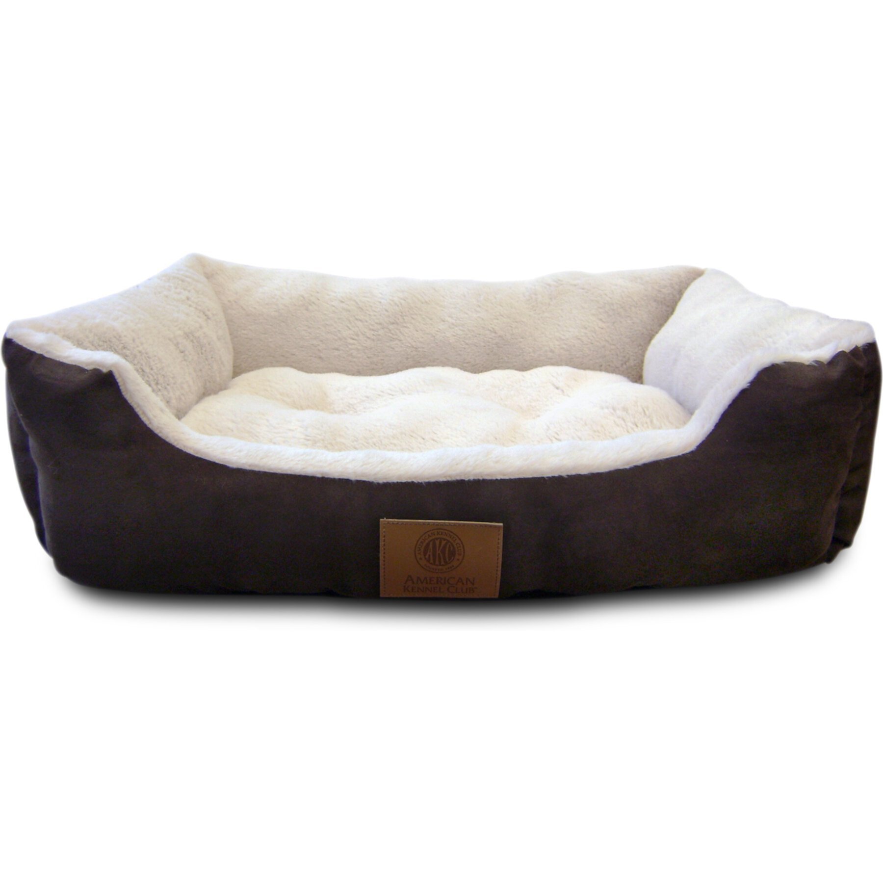 American Kennel Club AKC Burlap Bolster Cat & Dog Bed American Kennel Club