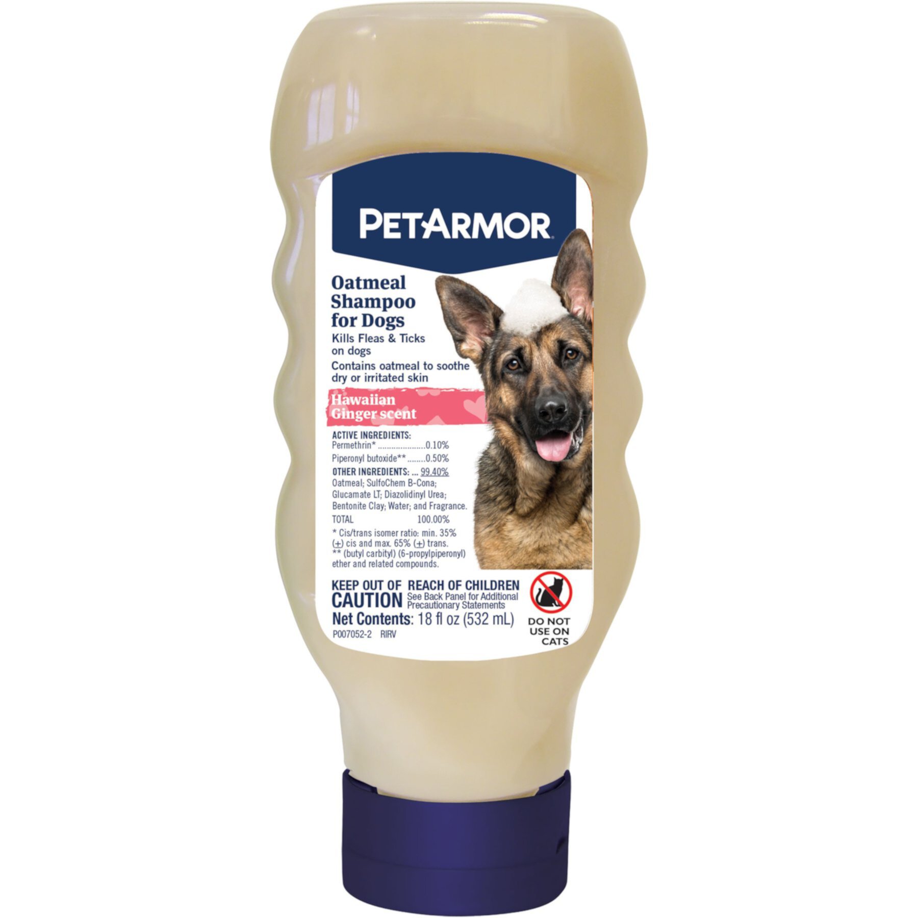 PetArmor Flea & Tick Oatmeal Shampoo Hawaiian Ginger Scent Dog Shampoo PetArmor