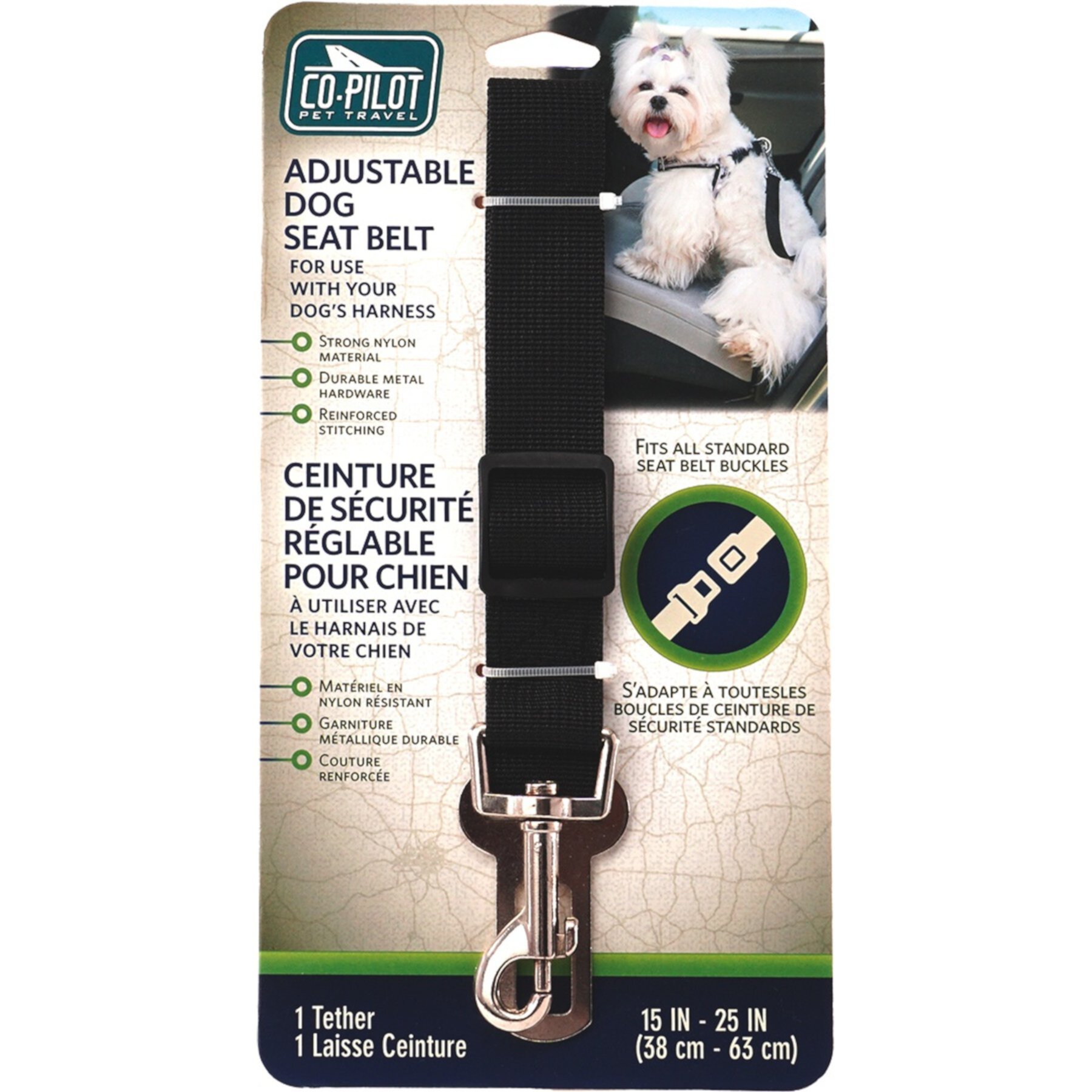 Precious Tails Co-Pilot Adjustable Seat Belt Precious Tails