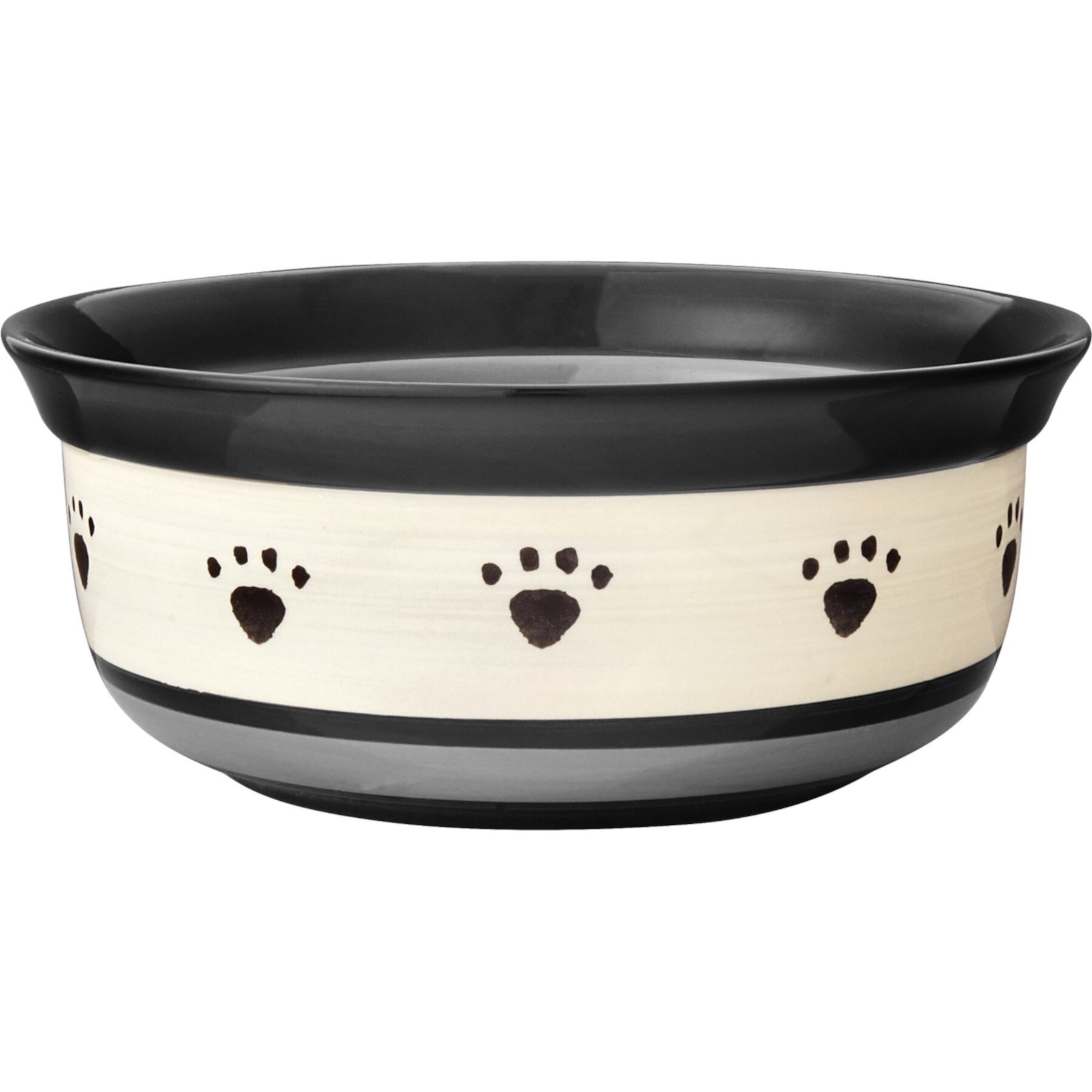 PetRageous Designs Polka Paws Deep Ceramic Dog & Cat Bowl Petrageous Designs