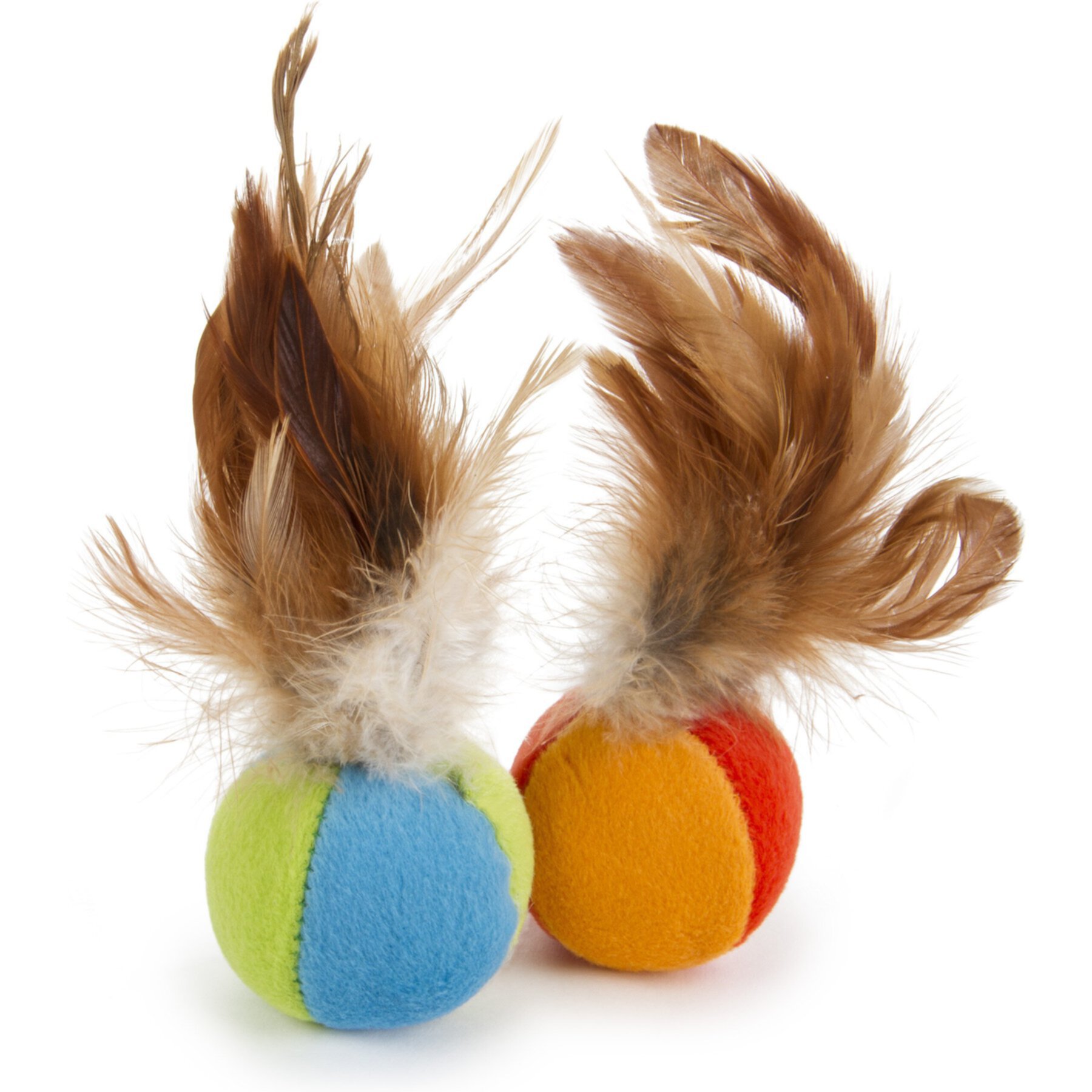 SmartyKat Flutter Balls Feathery Cat Toy Smartykat