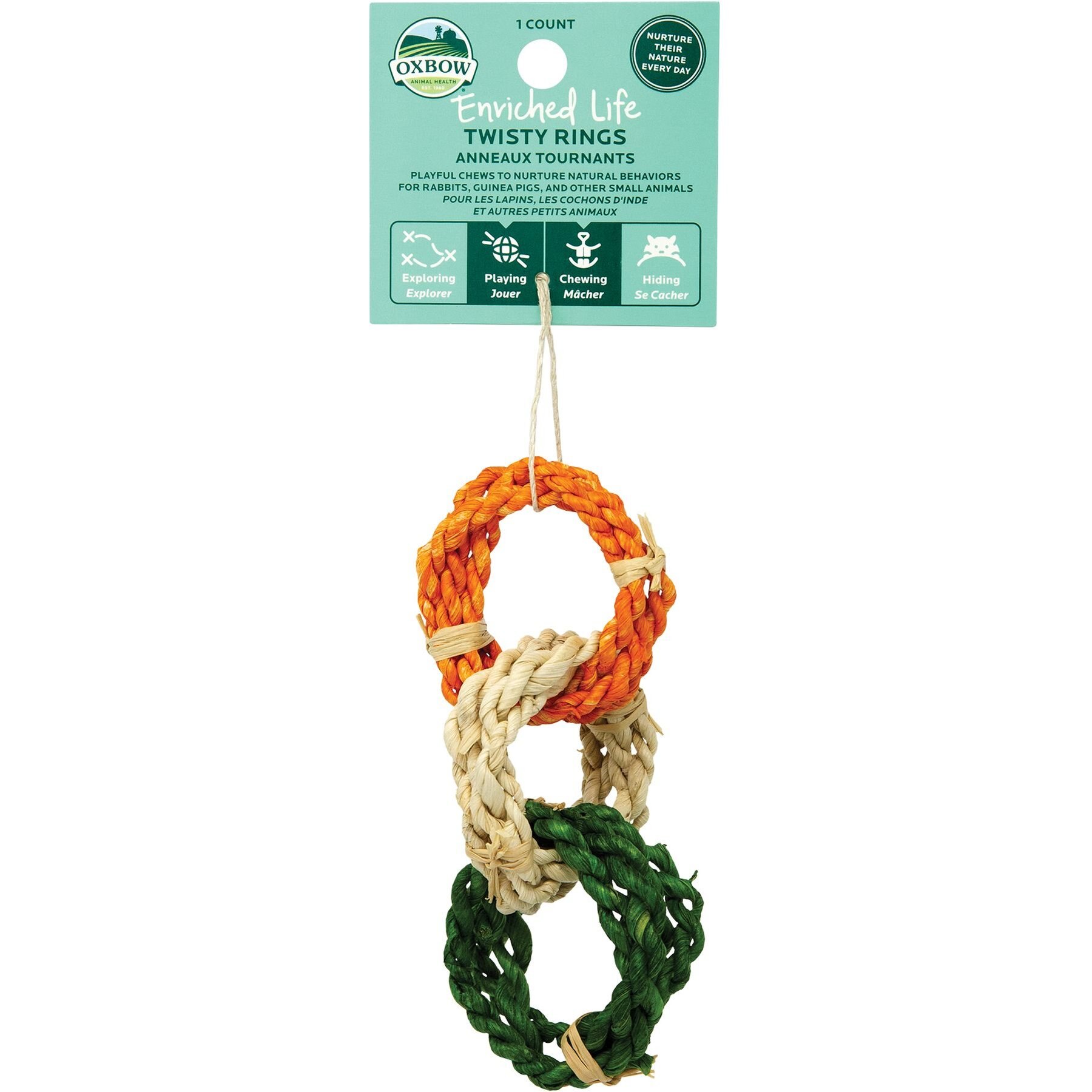 Oxbow Enriched Life Twisty Rings Small Animal Toy Oxbow