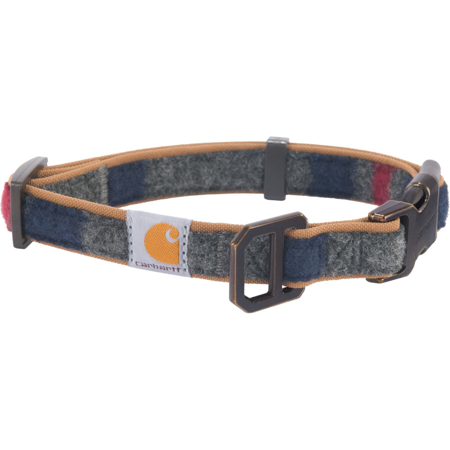 Carhartt Nylon Duck Reflective Dog Collar, Carhartt Brown/Blanket Stripe Carhartt