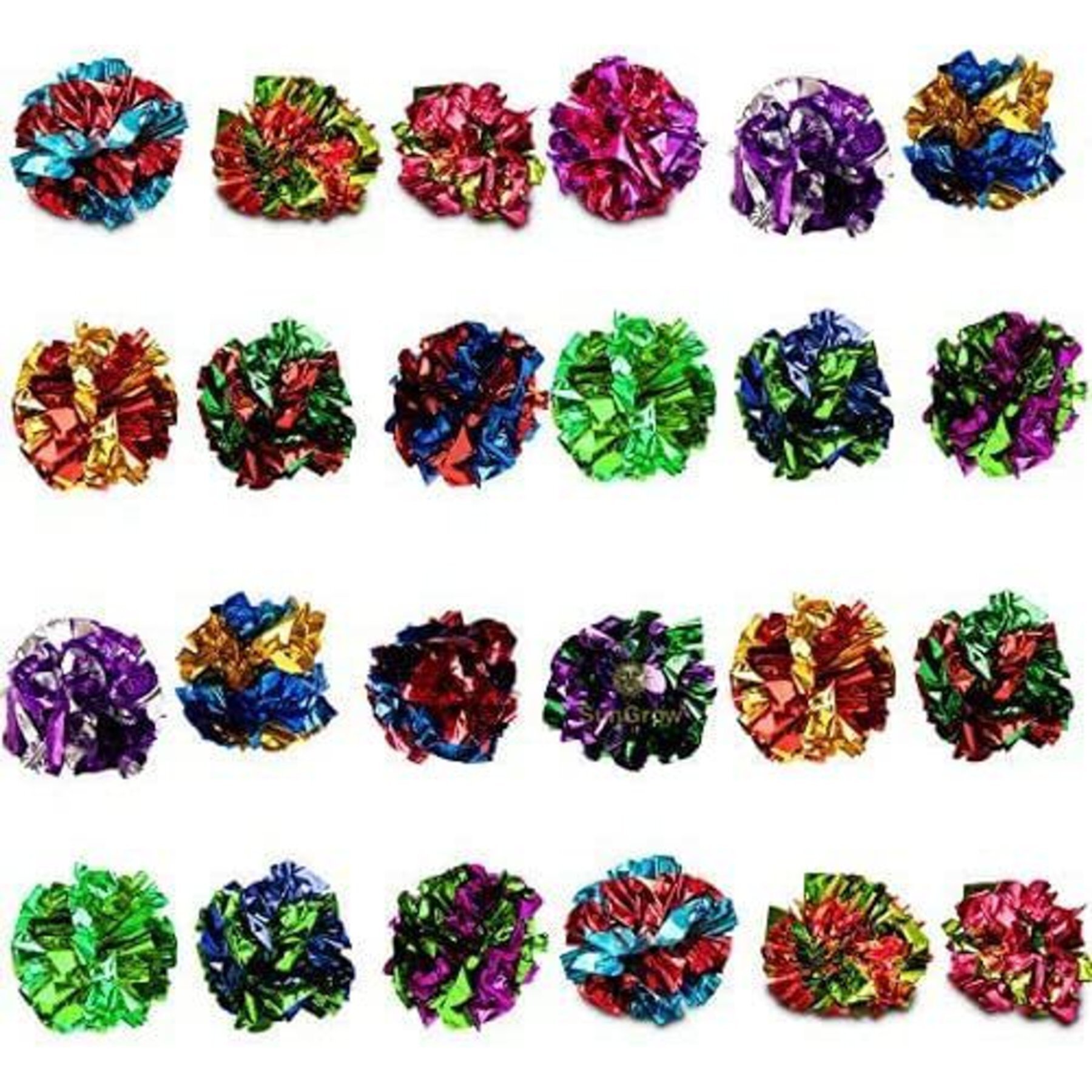 SunGrow Colorful Bouncy Springs, Pom Pom Balls & Interactive Sprinkle Cat Toys, 30 count SunGrow